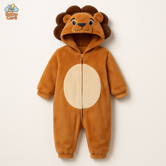 Déguisement Lion Bébé à Capuche Douce - vue de face