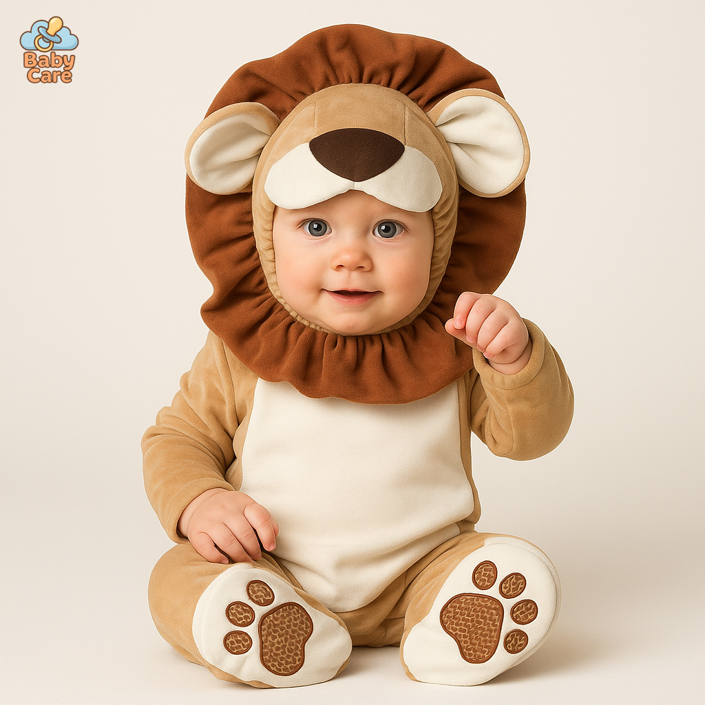 Déguisement lion bébé carnaval - vue de face