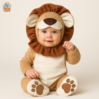 Déguisement lion bébé carnaval - vue de face