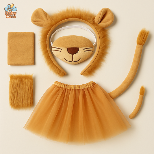 Déguisement Lion Enfant avec Jupe et Accessoires - vue de face