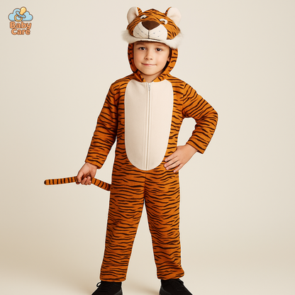 déguisement lion Enfant Combinaison Flanelle - vue de face