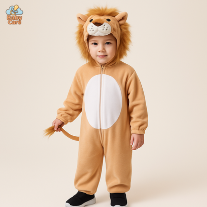 Déguisement Lion Enfant Combinaison Velours - vue de face