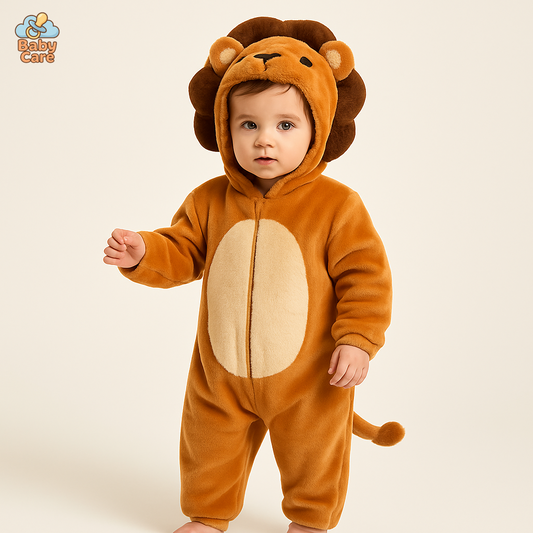 Déguisement Lion Pyjama Bébé Flanelle Doux - vue de face