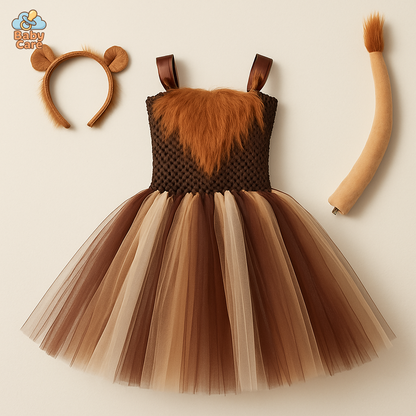 Déguisement Lion Tutu Fille avec Accessoires - vue de face
