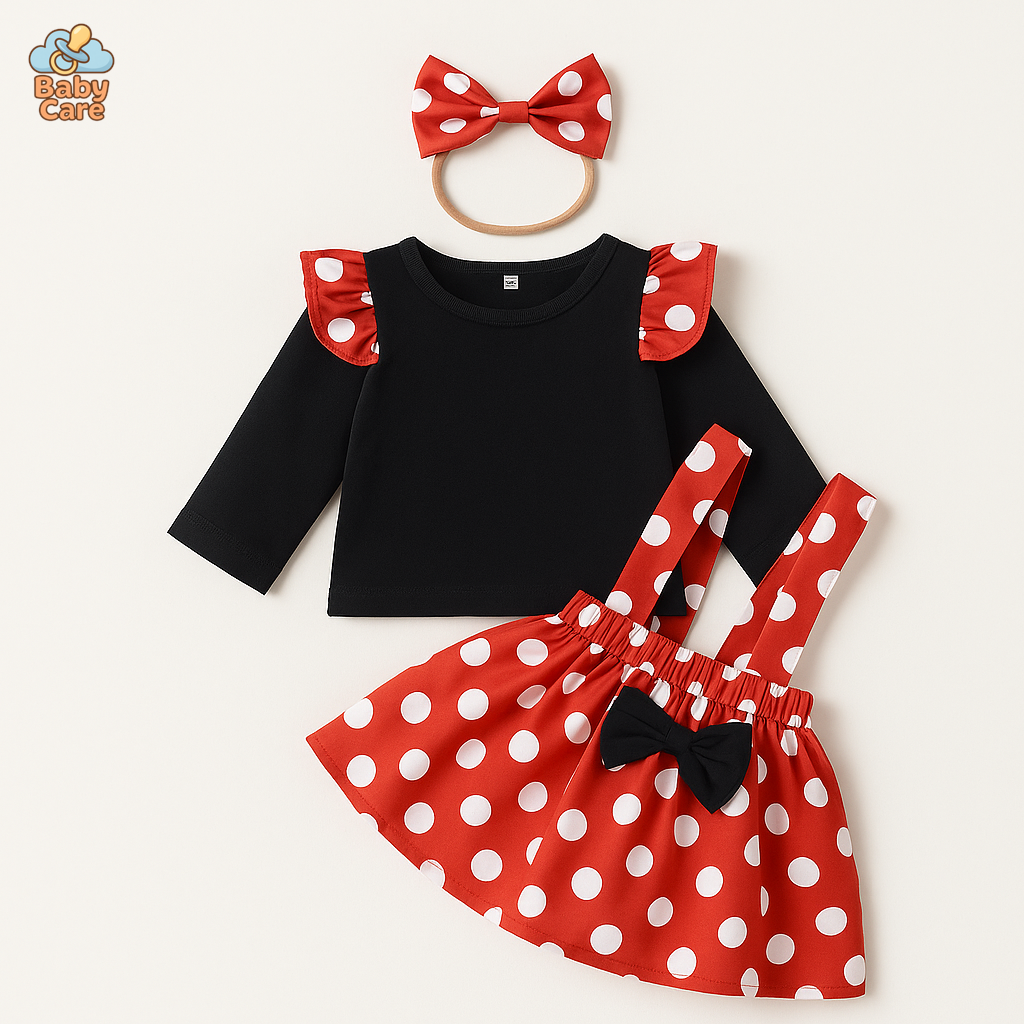 Déguisement minnie bébé carnaval - vue de face