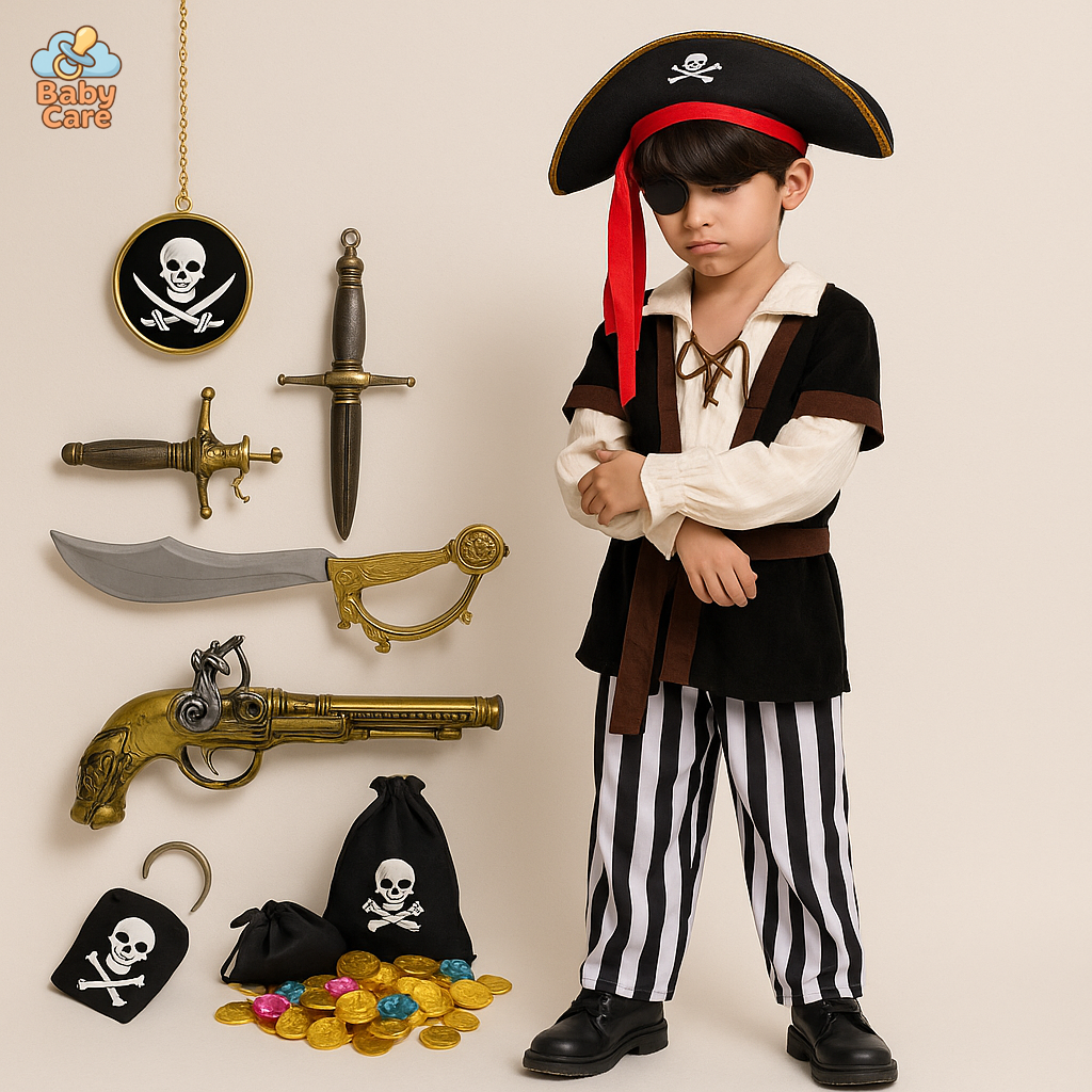 Déguisement pirate garçon chasse aux trésors - vue de face