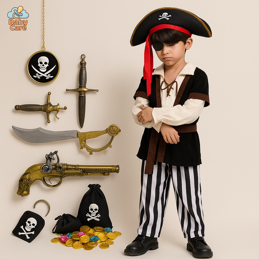 Déguisement pirate garçon chasse aux trésors - vue de face