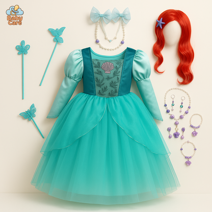 Déguisement Princesse Sirène Enfant Ariel Costume - vue de face