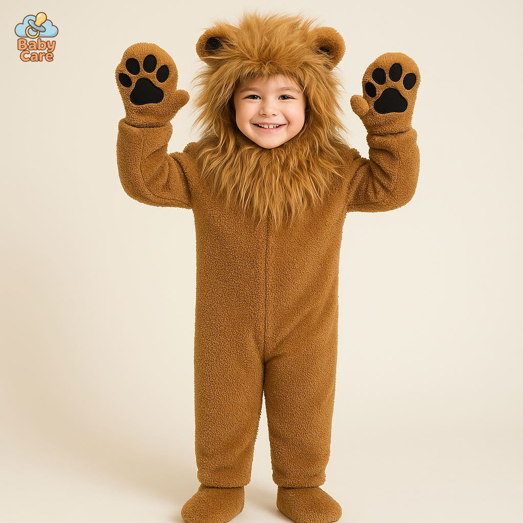 Déguisement roi Lion Enfant Doux et Moelleux - vue de face