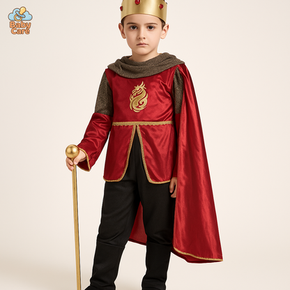 Déguisement roi Médiéval Enfant avec Cape - vue de face