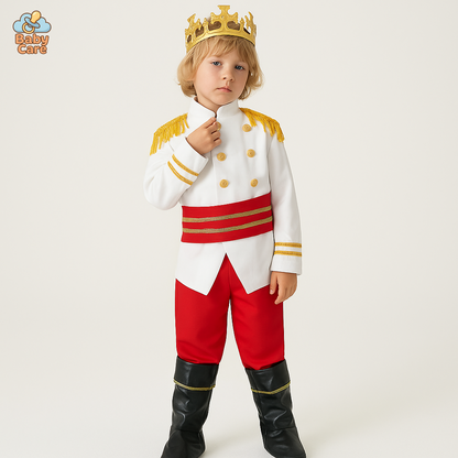Déguisement roi Prince Enfant Médiéval Luxe - vue de face