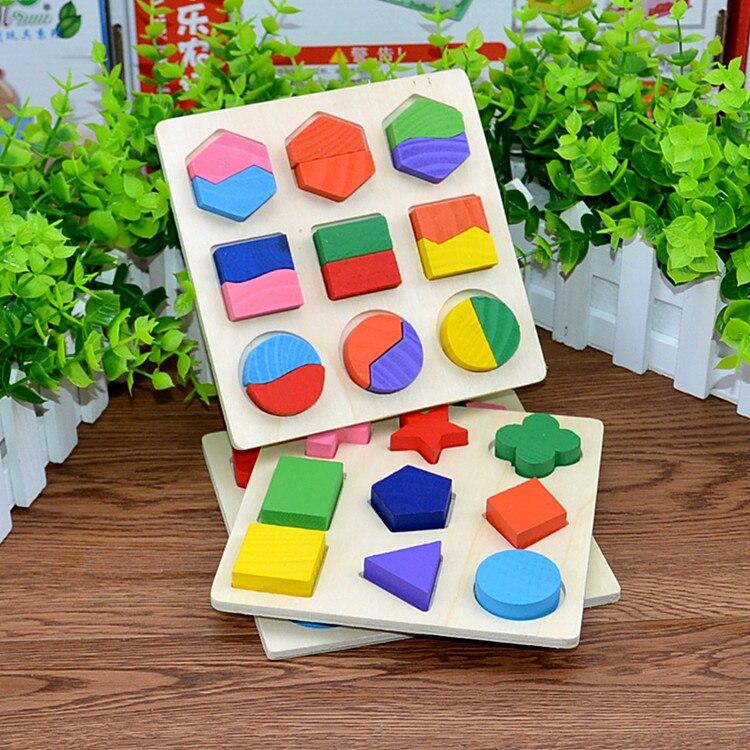 Montessori Puzzle 3D Formes Géométriques