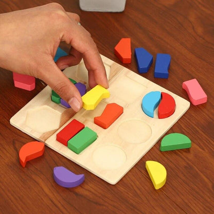 Montessori Puzzle 3D Formes Géométriques