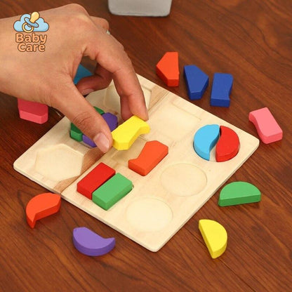 Montessori Puzzle 3D Formes Géométriques