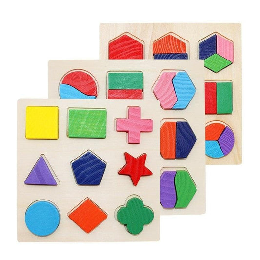 Montessori Puzzle 3D Formes Géométriques