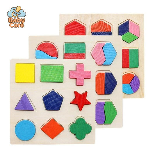 Montessori Puzzle 3D Formes Géométriques