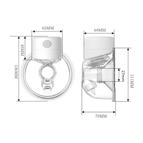 Tire lait Portable électrique sans fil, mains libres, sans bruit