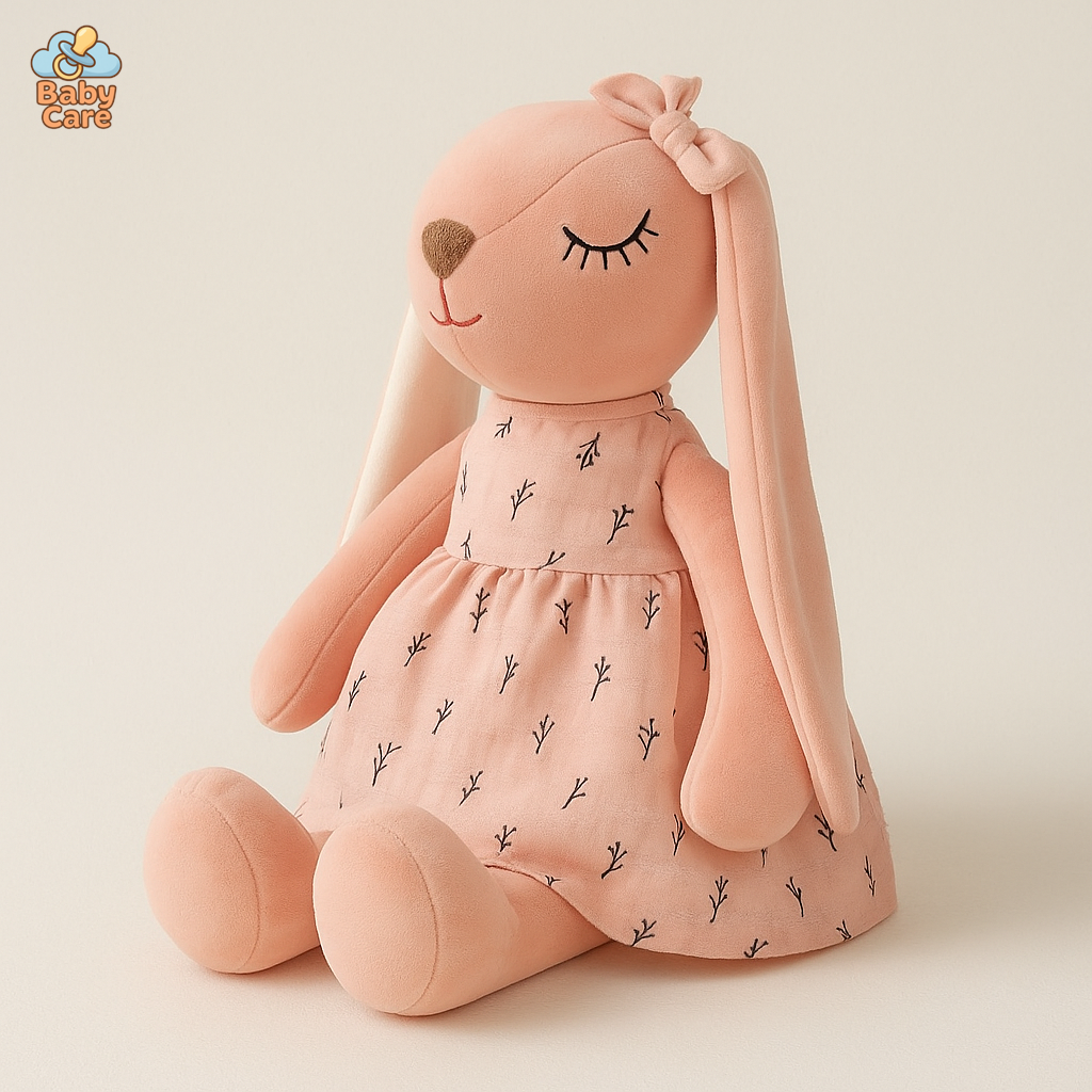 Doudou Peluche Lapin Rose |  Baby Care - vue de face