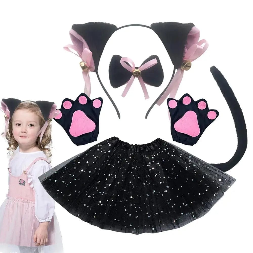 Déguisement Chat Set d'Accessoires Cosplay Enfant