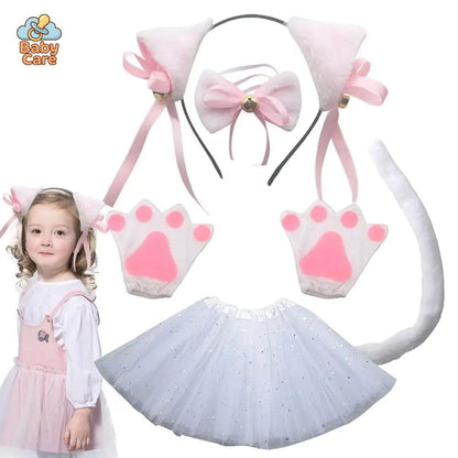 Déguisement Chat Set d'Accessoires Cosplay Enfant