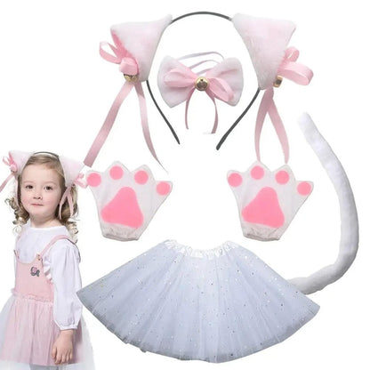 Déguisement Chat Set d'Accessoires Cosplay Enfant