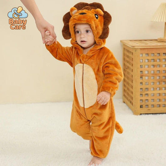 Déguisement Lion Pyjama Bébé Flanelle Doux