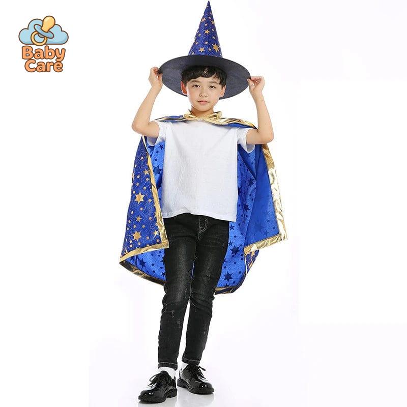 Déguisement de magicien Enfant Cape et Chapeau