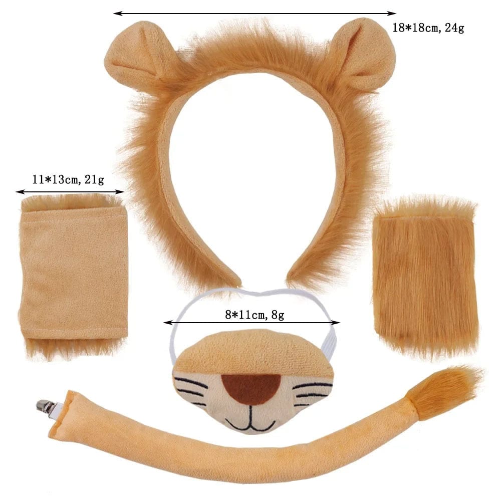 Déguisement Lion Enfant avec Jupe et Accessoires