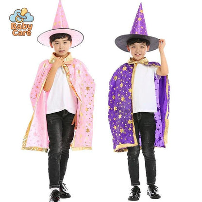 Déguisement de magicien Enfant Cape et Chapeau