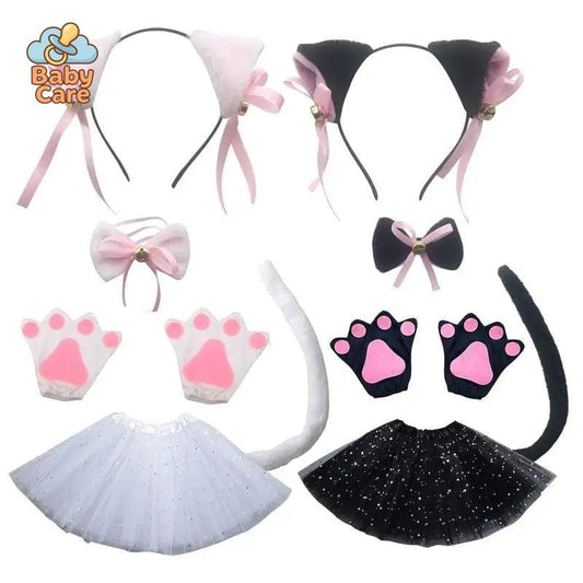 Déguisement Chat Set d'Accessoires Cosplay Enfant