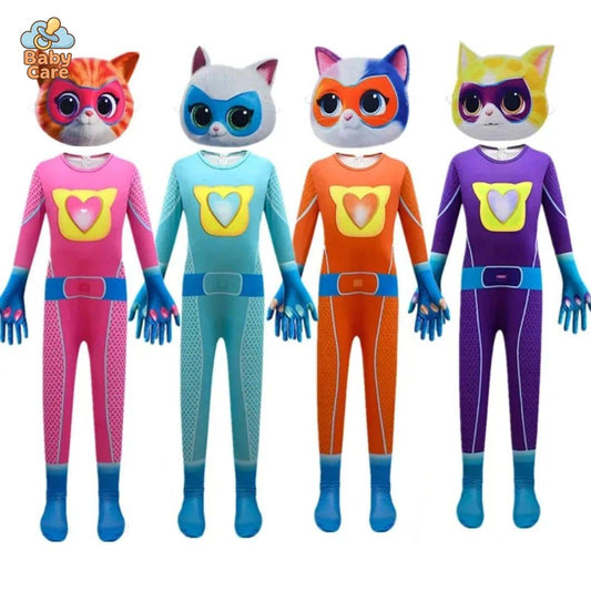 Déguisement Chat Combinaison Super Kitties Cosplay Enfant