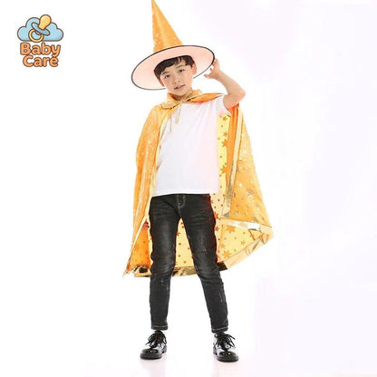 Déguisement de magicien Enfant Cape et Chapeau