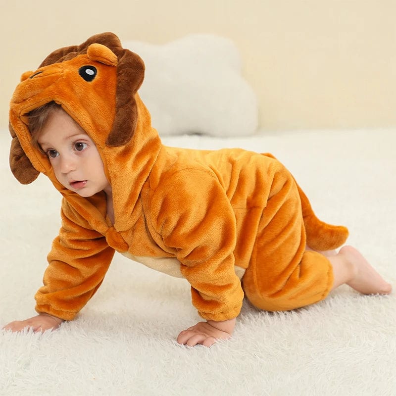 Déguisement Lion Pyjama Bébé Flanelle Doux