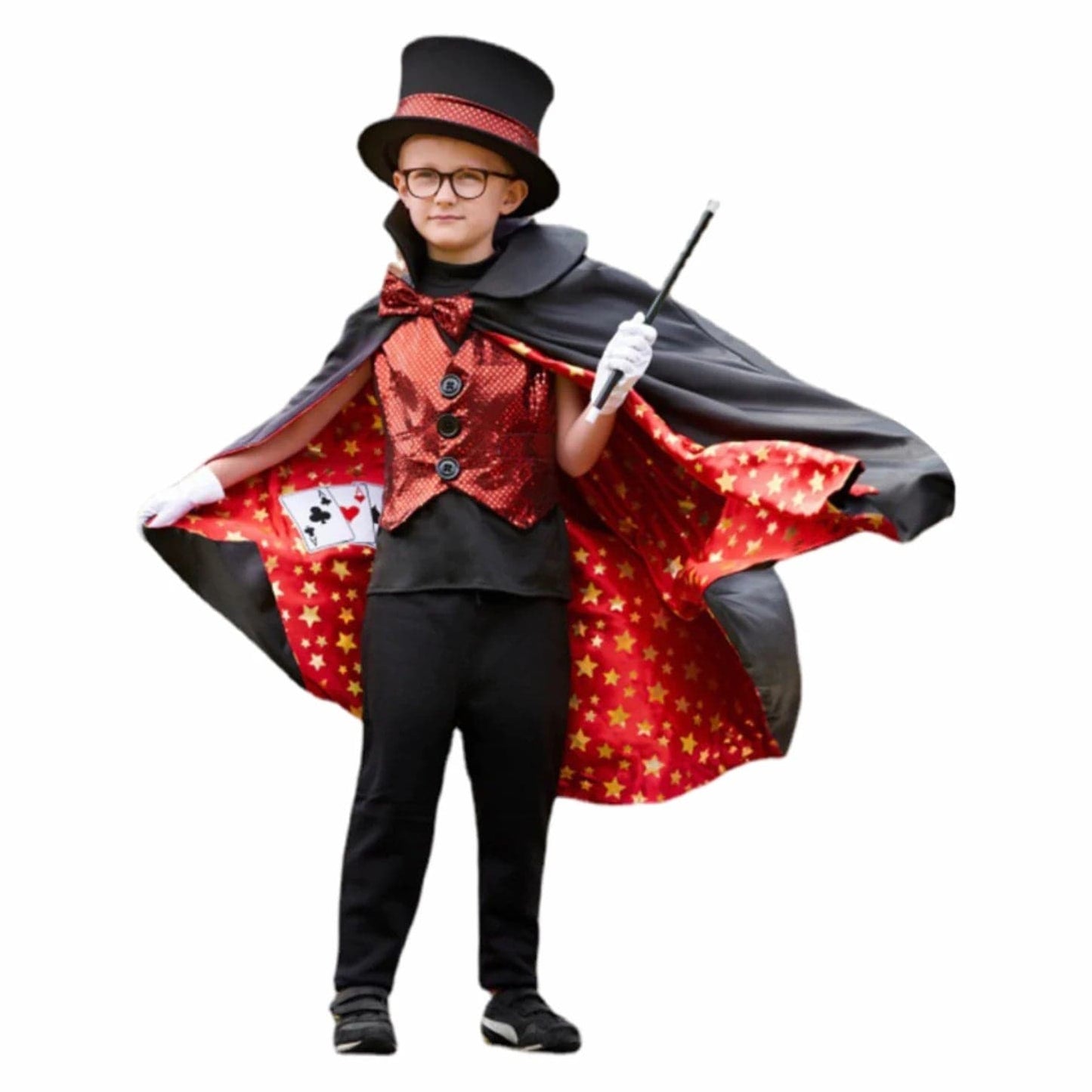 Déguisement de magicien Enfant avec Cape et Chapeau