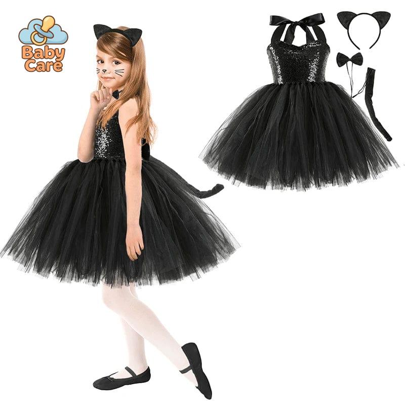 Déguisement Chat Noir Fille Tutu Halloween