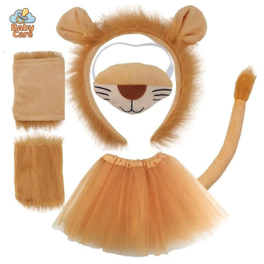 Déguisement Lion Enfant avec Jupe et Accessoires