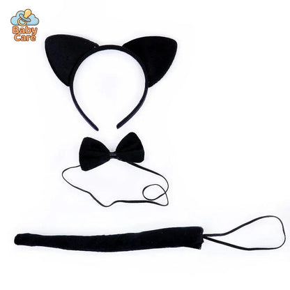 Déguisement Chat Robe Tutu Noir Fille Cosplay