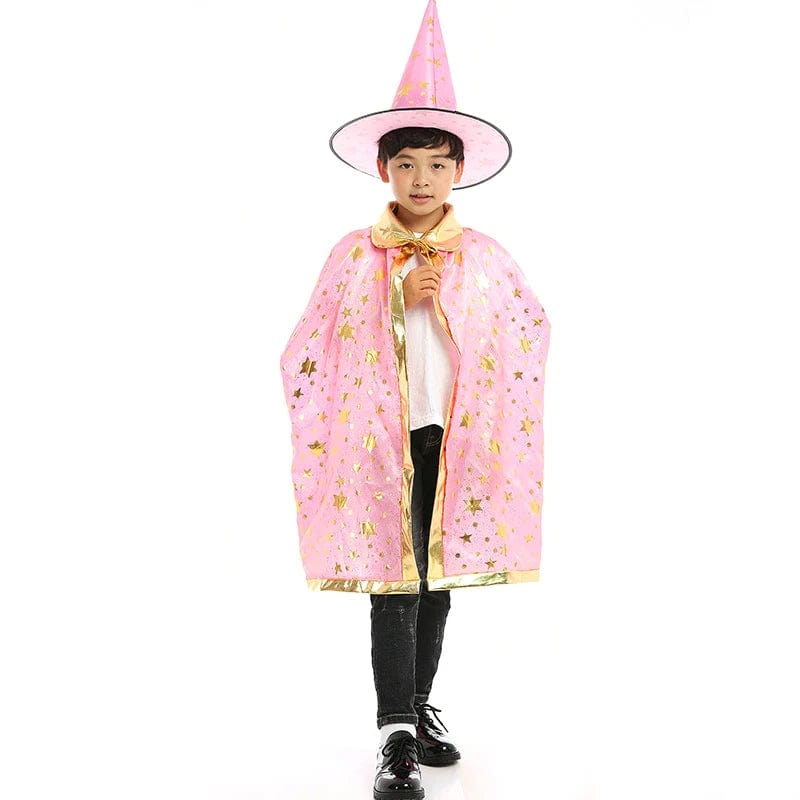 Déguisement de magicien Enfant Cape et Chapeau