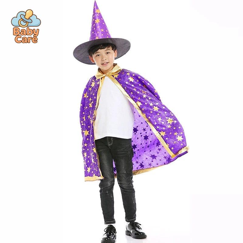 Déguisement de magicien Enfant Cape et Chapeau