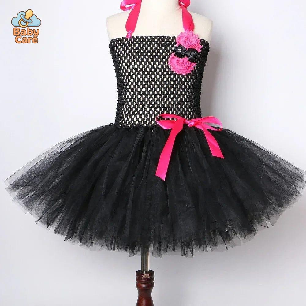 Déguisement Chat Noir Fille avec Tutu et Accessoires