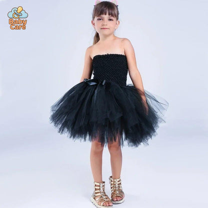 Déguisement Chat Robe Tutu Noir Fille Cosplay