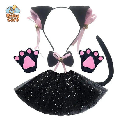 Déguisement Chat Set d'Accessoires Cosplay Enfant