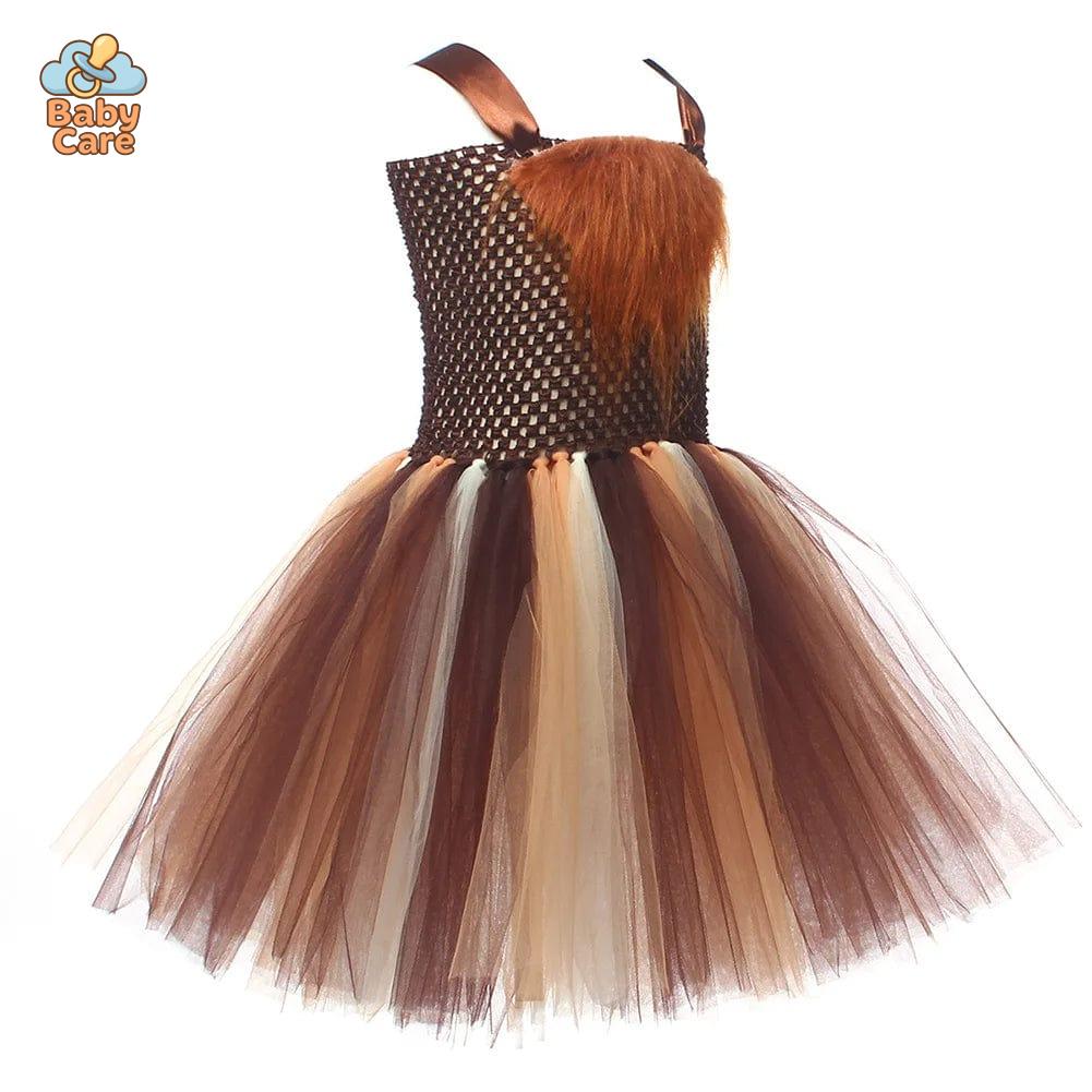 Déguisement Lion Tutu Fille avec Accessoires