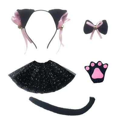 Déguisement Chat Set d'Accessoires Cosplay Enfant