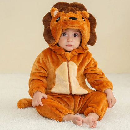 Déguisement Lion Pyjama Bébé Flanelle Doux