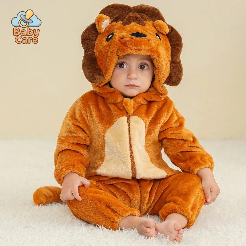 Déguisement Lion Pyjama Bébé Flanelle Doux