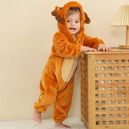 Déguisement Lion Pyjama Bébé Flanelle Doux