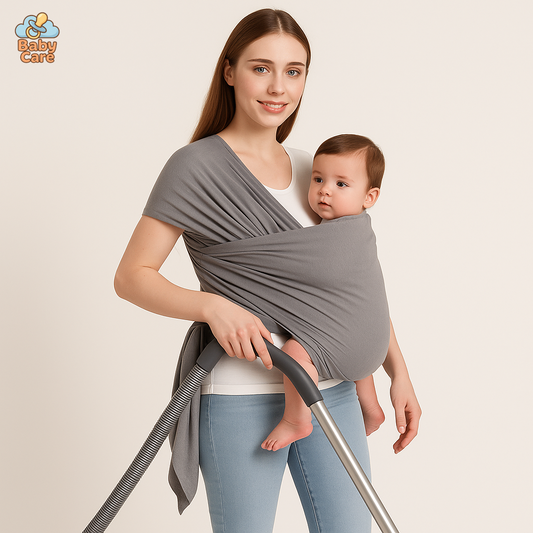 Écharpe de portage ergonomique coton - vue de face