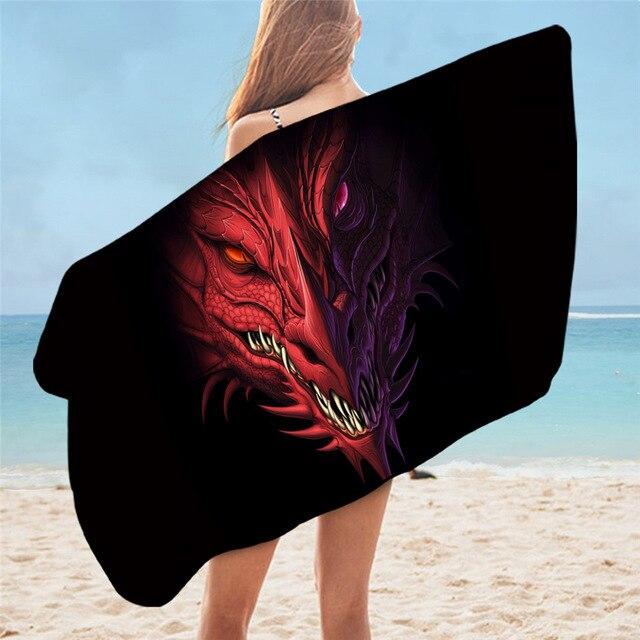 Grande serviette<br>de plage dragon