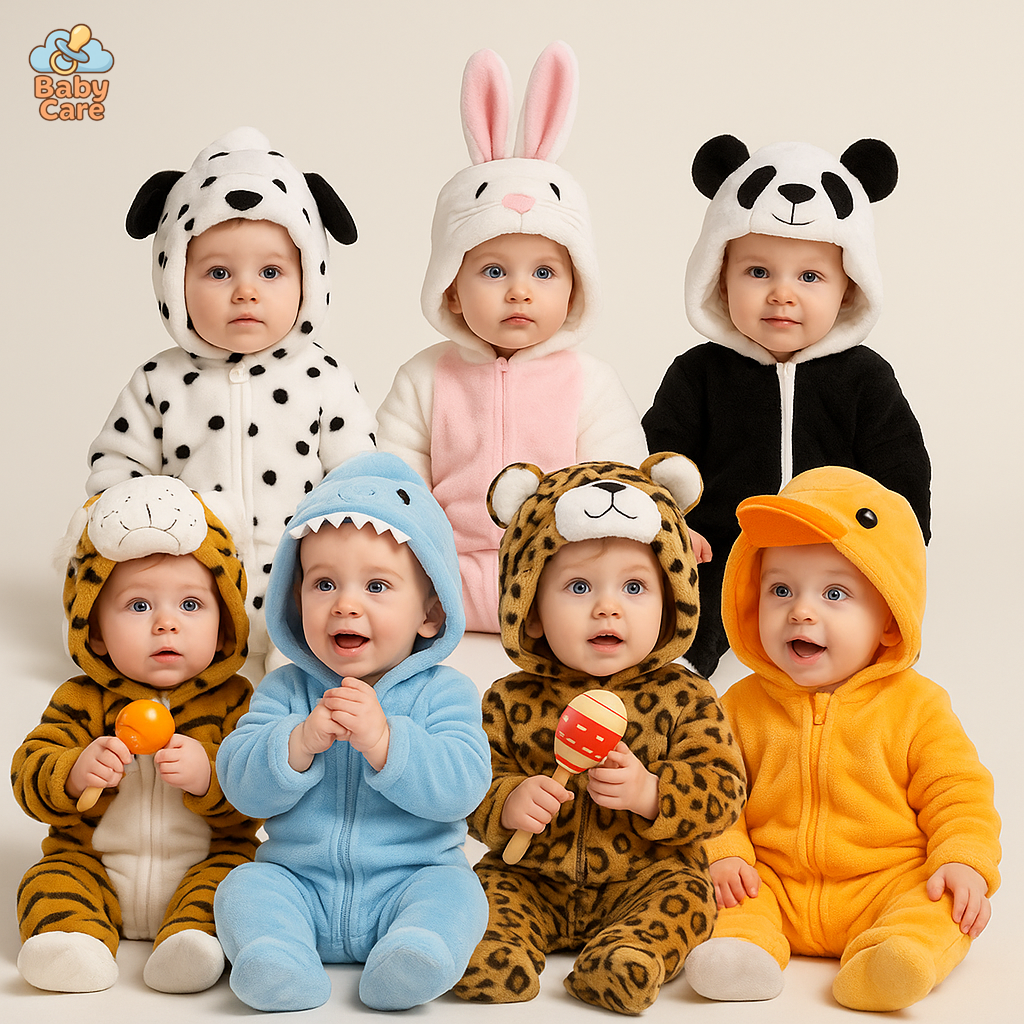 Grenouillère déguisement animaux bébé - vue de face